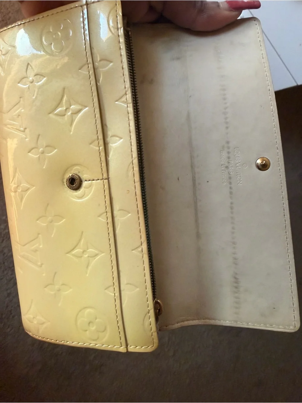 Louis Vuitton glossy patent